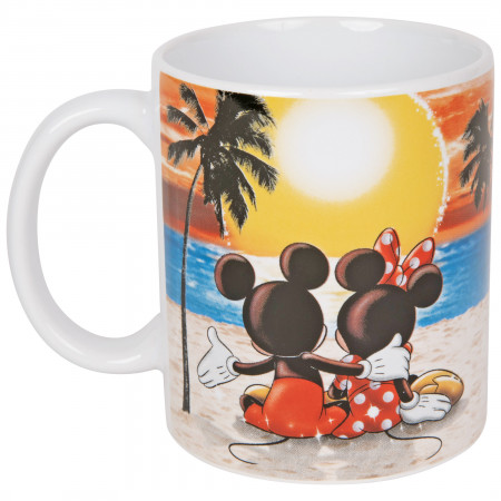 Disney Mickey and Minnie Mouse Beach Sunset 11oz. Mug